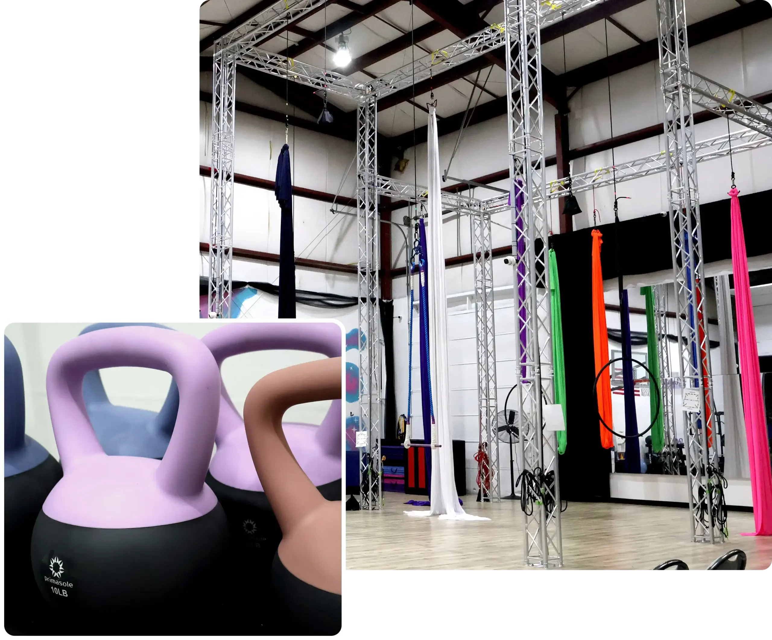 Studio and kettlebells