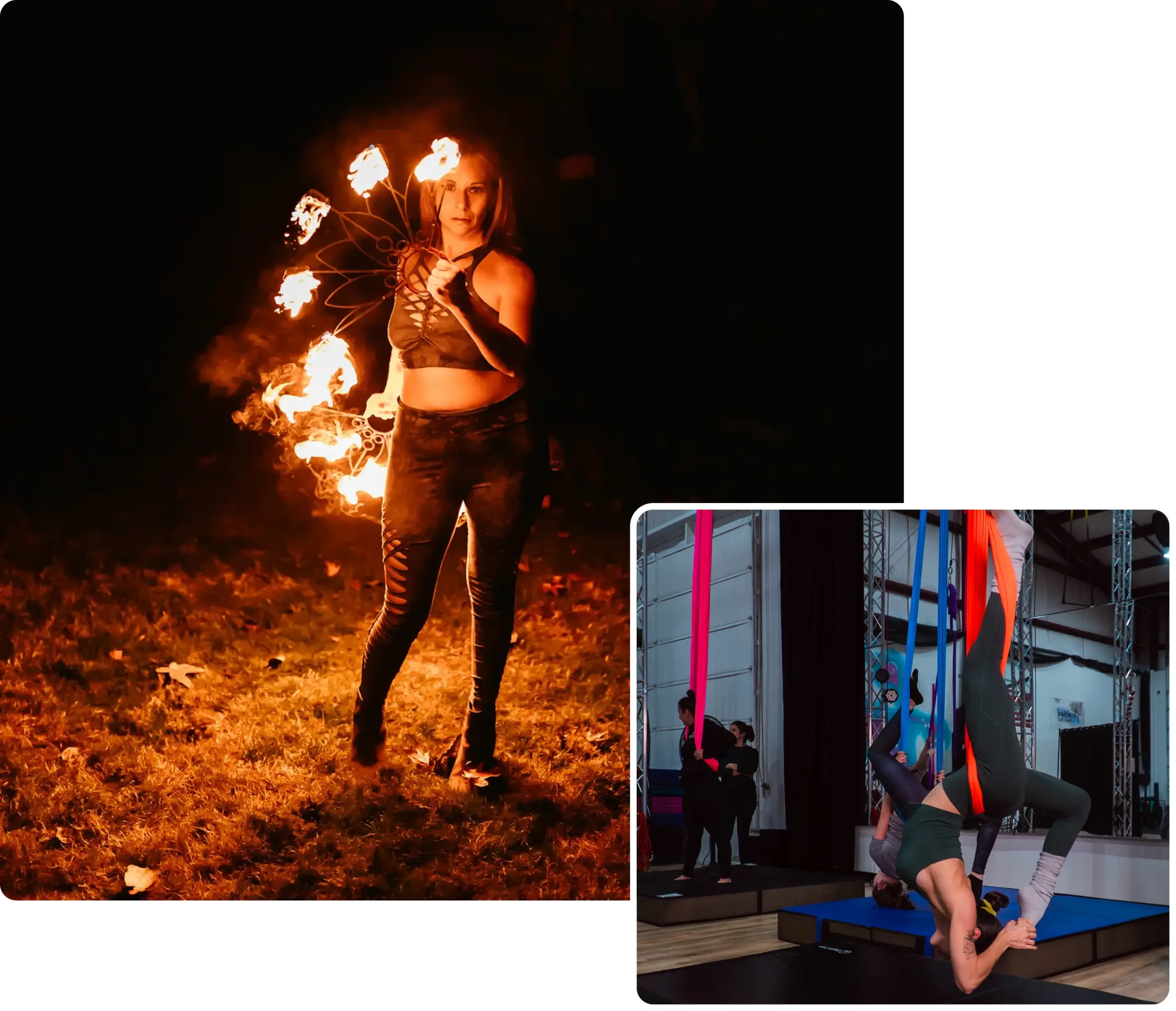Fire performance and aerial training